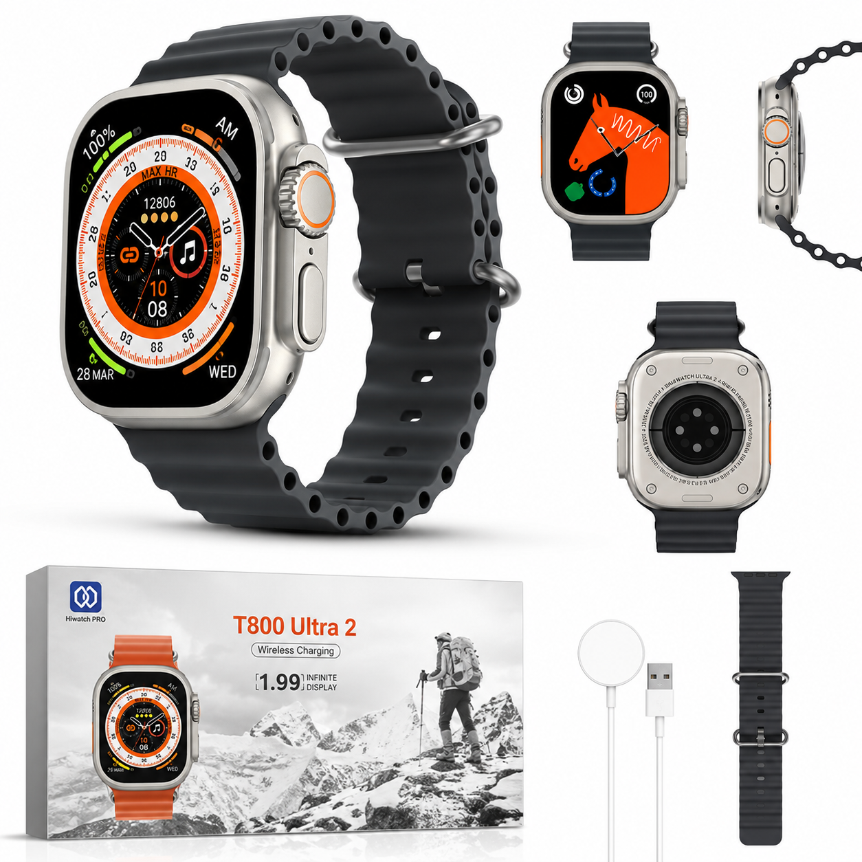 Smartwatch T800 Ultra 2 — Reloj Inteligente Deportivo