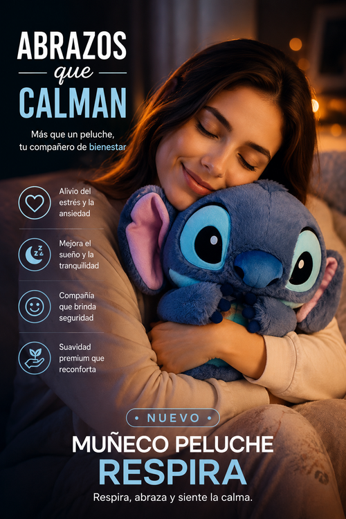 MUÑECO PELUCHE RESPIRA